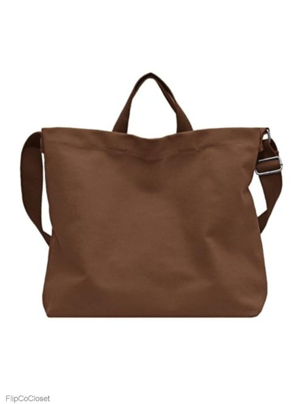 16oz Cotton Canvas Tote Bag Crossbody Shoulder Handheld Adjustable Strap
